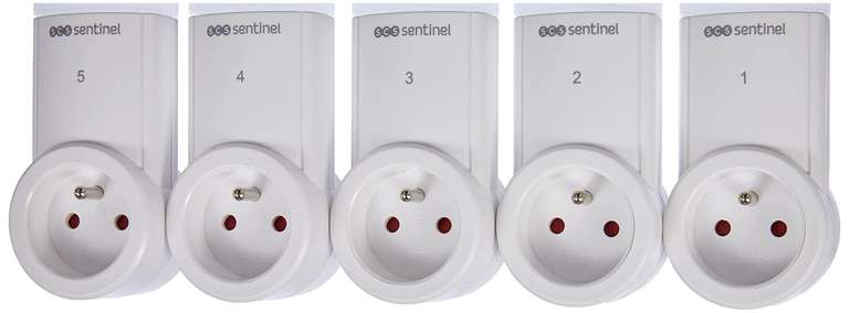 Kit Prises SCS Sentinel HCN0018 - 5 Télécommandées sans Fil ControlPower 2300W à 26.76 €