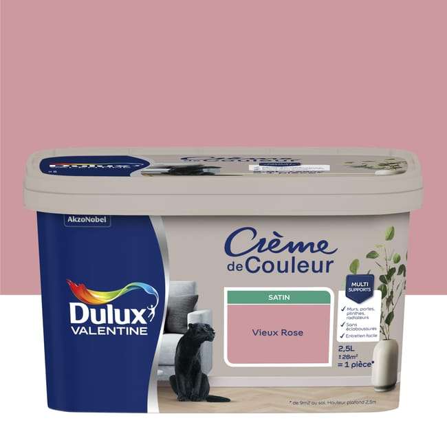 50% de réduction sur le deuxième pot acheté parmi une sélection de peintures mur et boiserie Dulux Valentine à 74.85 €