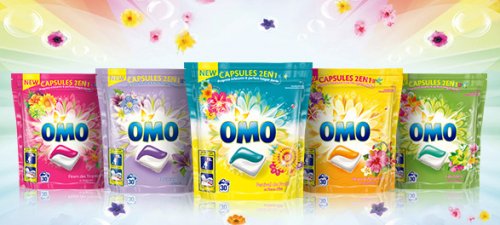 270 capsules de lessive OMO pour 10,25€