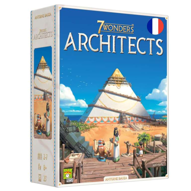 Jeu de société - 7 Wonders Architects (via coupon) à 22 €