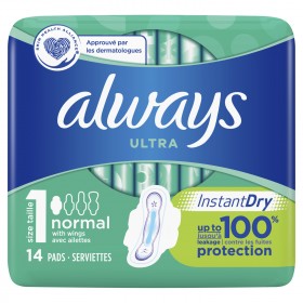 Serviette hygiénique Always gratuite