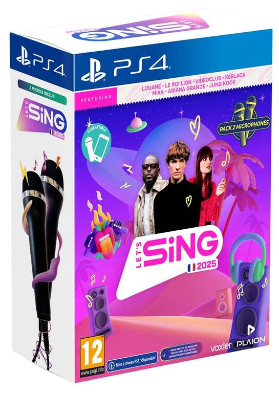 Let's sing 2025 - PS4 + 2 microphones à 39.99 €