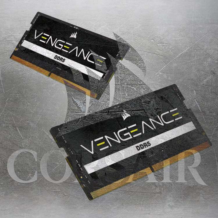 Kit de mémoire SO-DIMM DDR5 Crucial - 64 Go, 4800 MT/s, CAS40 à 1,1V à 151.2 €