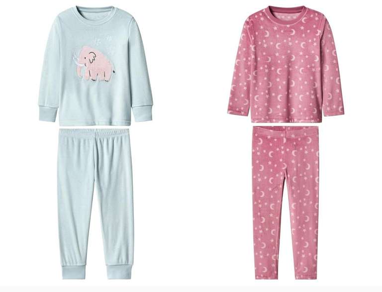 Pyjama en peluche petite fille Lupilu (2 a 8 ans) à 4.99 €