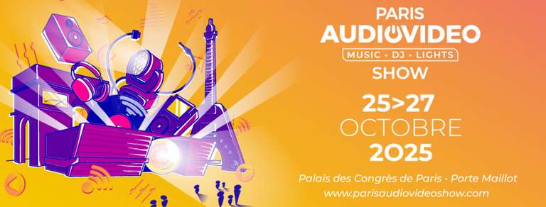 Entrée gratuite au Paris Audio Vidéo Show à 0 €