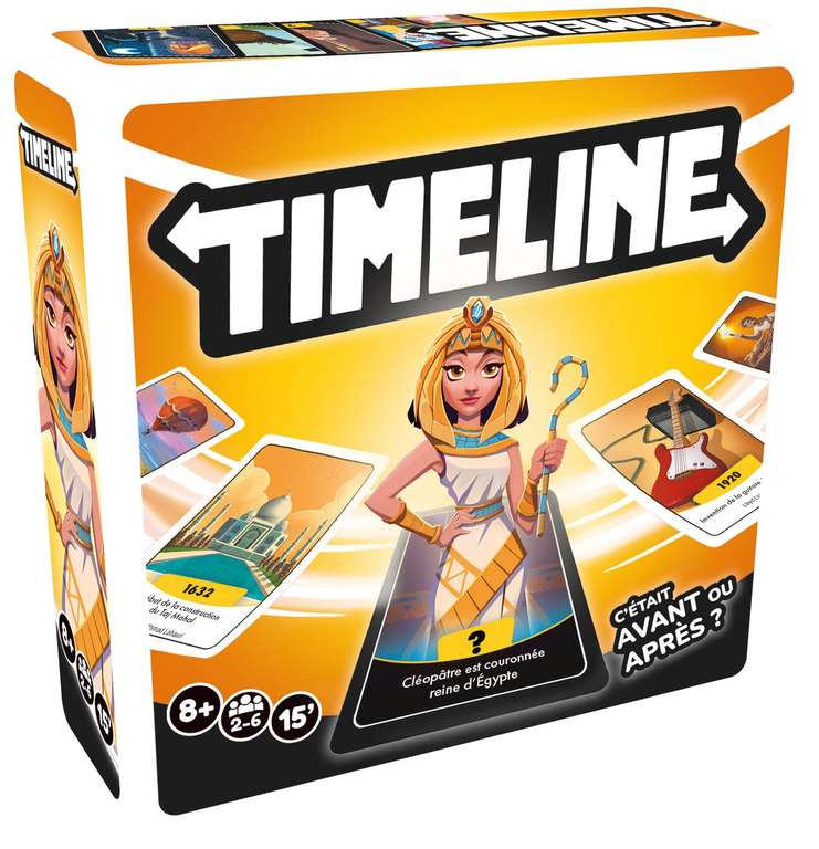 Jeu de Société TIMELINE - Nouvelle Edition, sur l'Histoire pour Enfants (via coupon) à 6.65 €