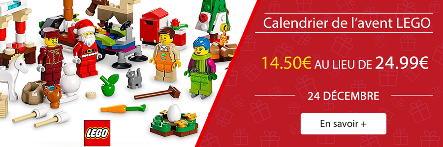 Calendrier de l'avent lego 14,50€ au lieu de 24,99€